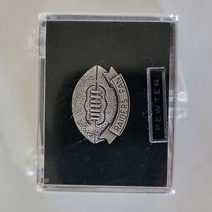 Pewter Raiders tie pin